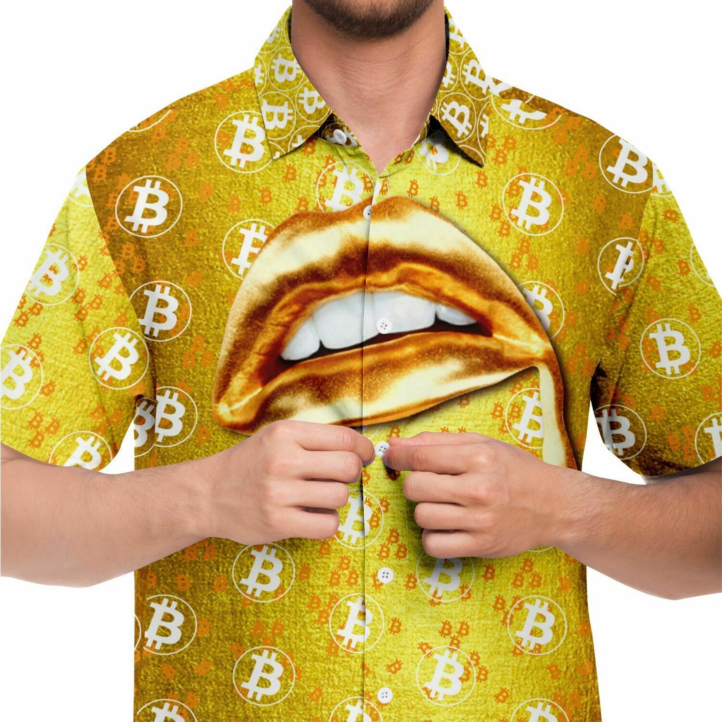 Bitcoin Gold Lips Shirt In N Out Crypto