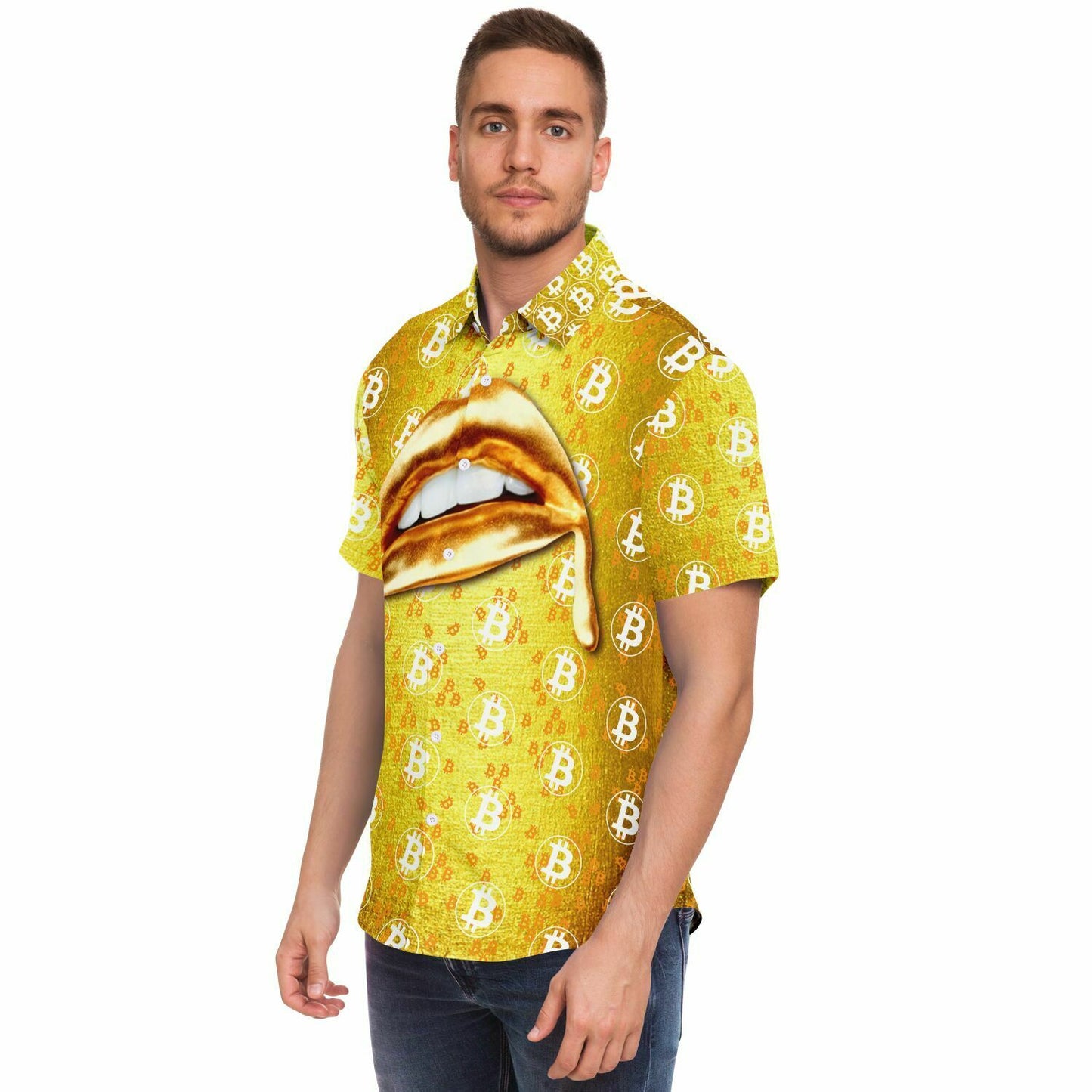 Bitcoin Gold Lips Shirt In N Out Crypto