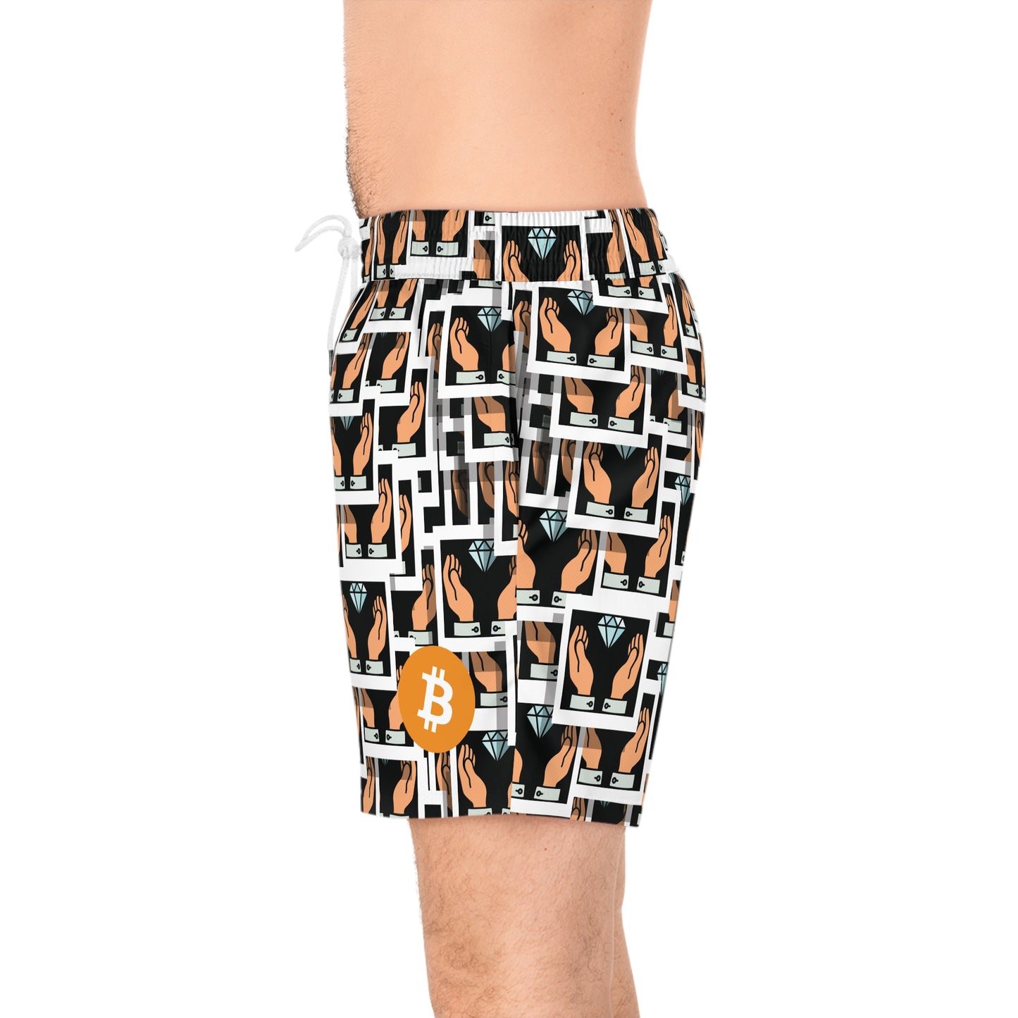 Bitcoin Diamonds Swim Trunk In N Out Crypto