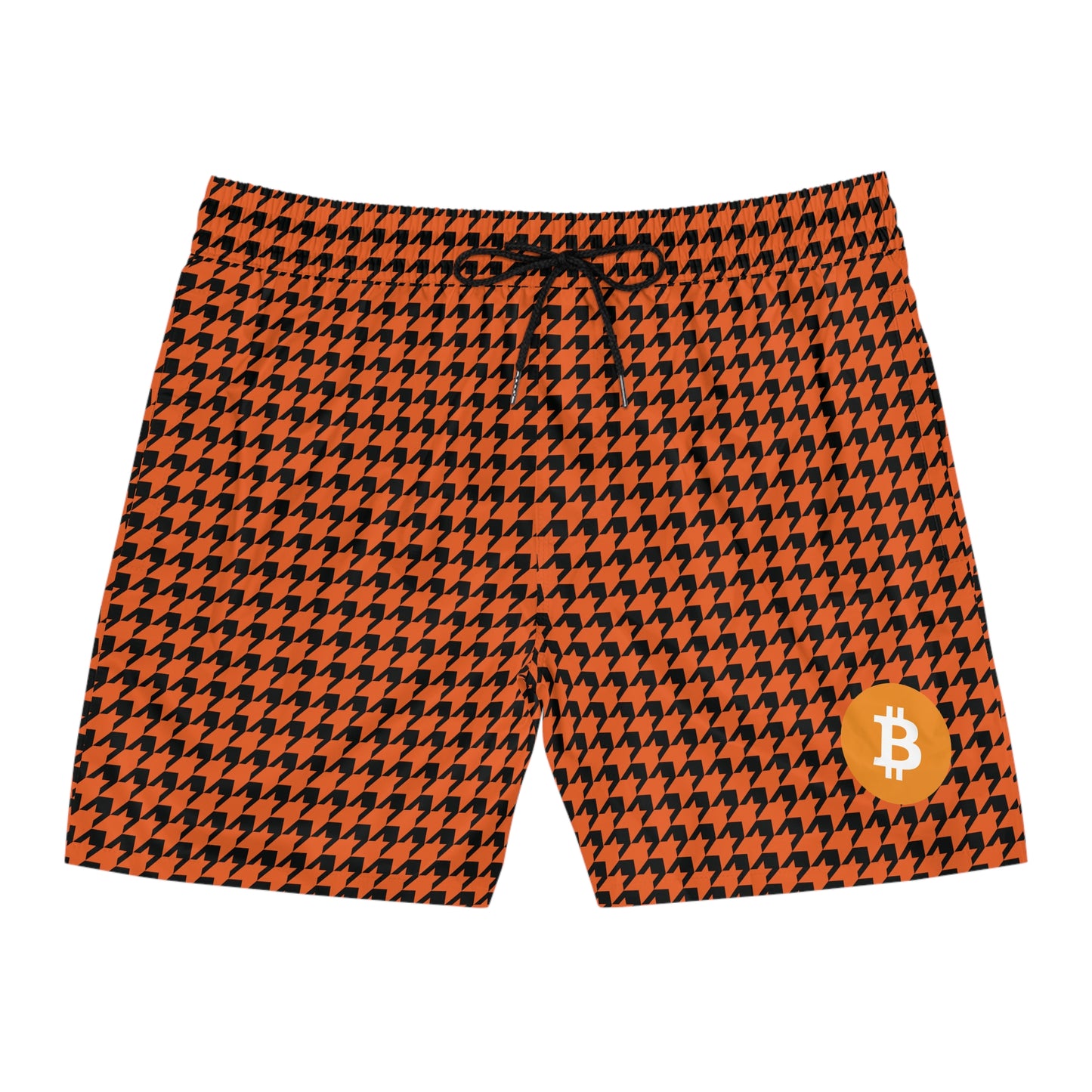 Bitcoin Houndstooth Swim Trunk In N Out Crypto