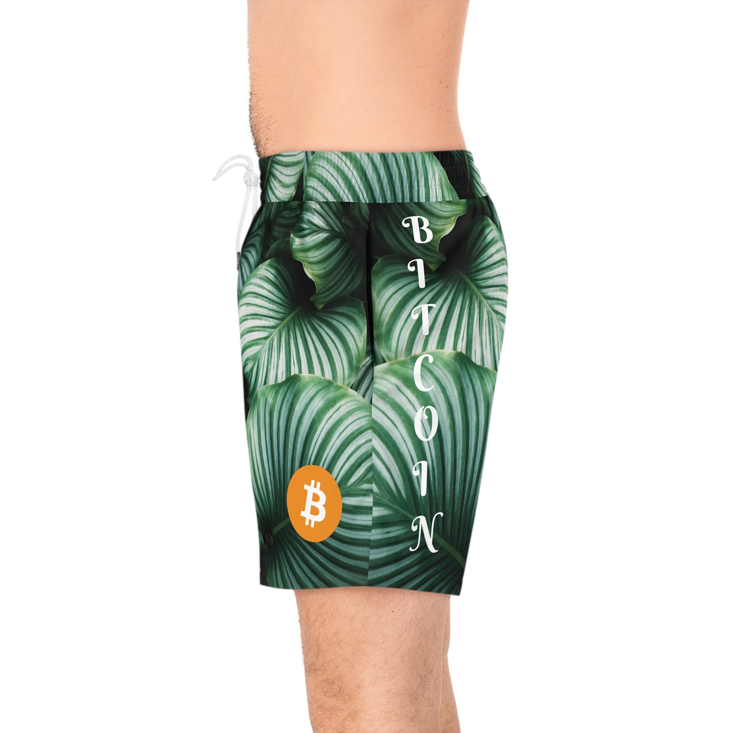Bitcoin Green Palms Swim Trunk In N Out Crypto