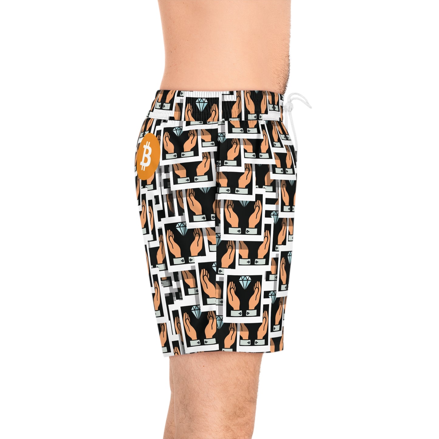Bitcoin Diamonds Swim Trunk In N Out Crypto