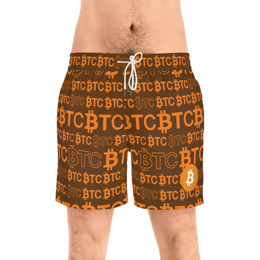 Bitcoin Dubai Brown Swim Trunk In N Out Crypto
