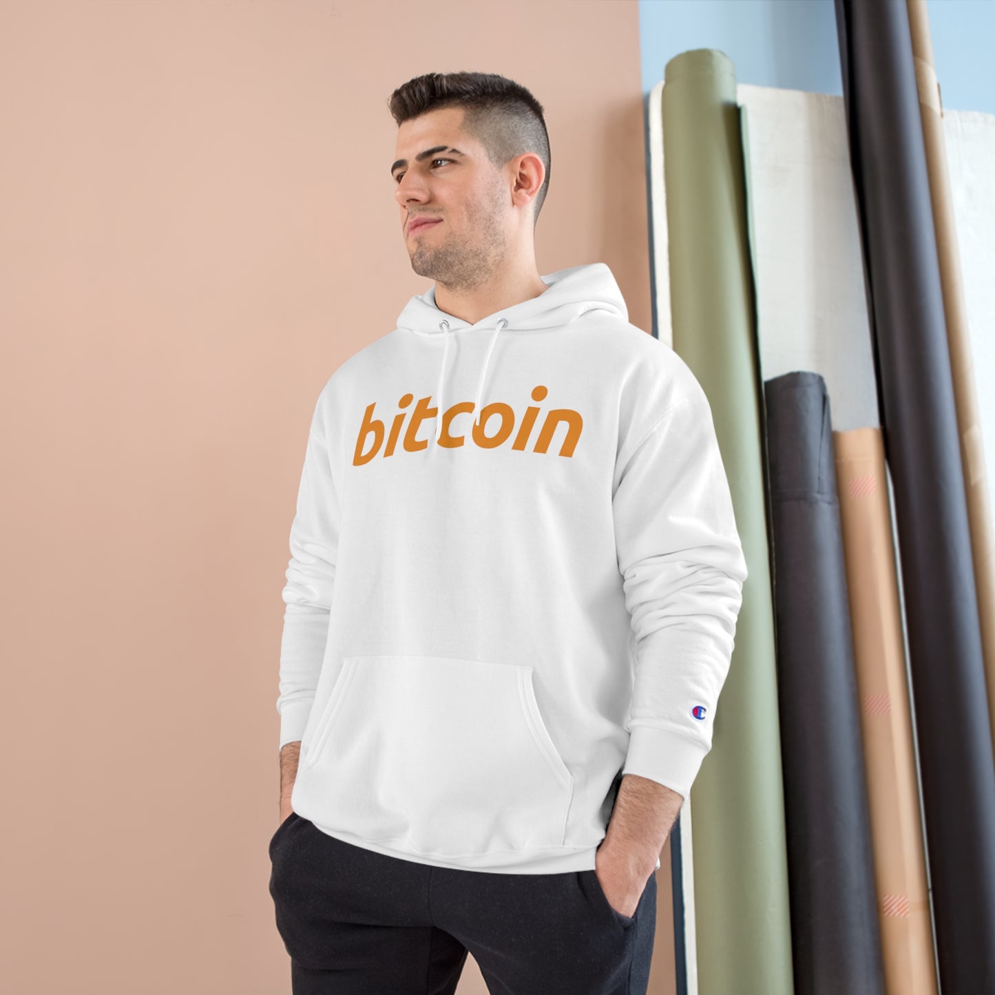 Bitcoin Iconic Champion Hoodie In N Out Crypto