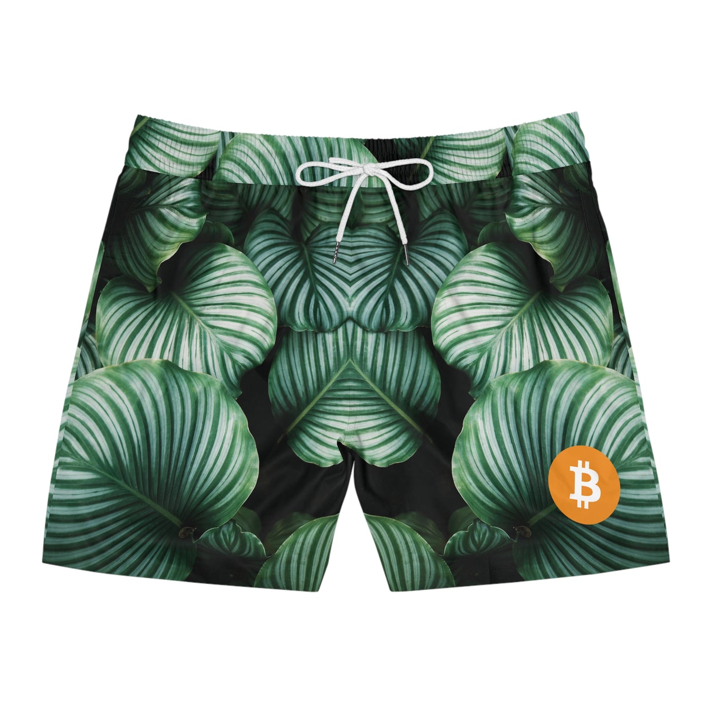 Bitcoin Green Palms Swim Trunk In N Out Crypto