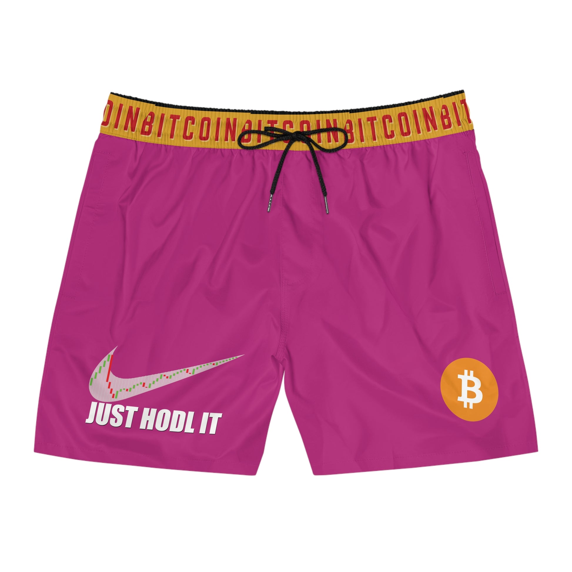 Bitcoin Just Hodl It Pink Swim Trunk In N Out Crypto
