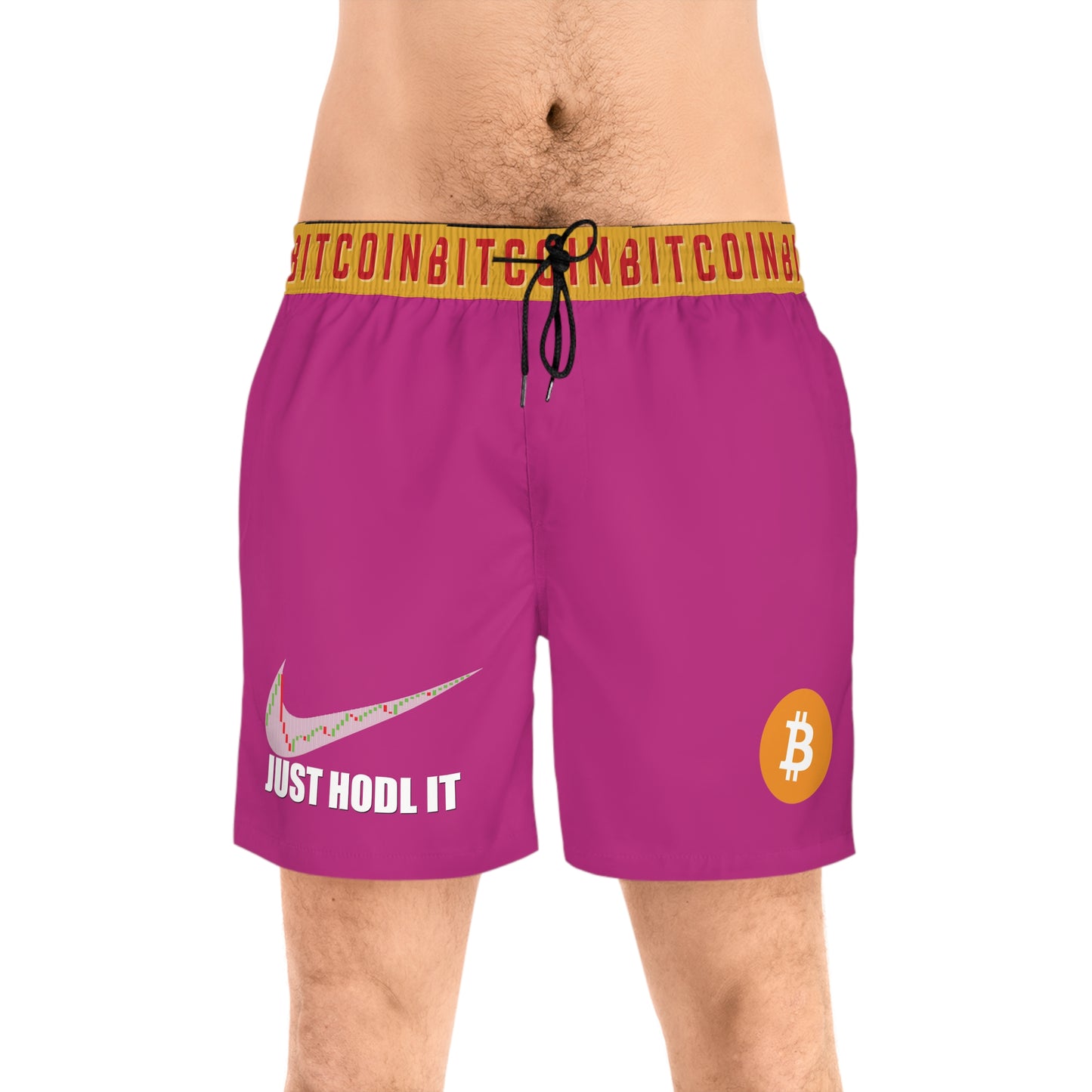 Bitcoin Just Hodl It Pink Swim Trunk In N Out Crypto