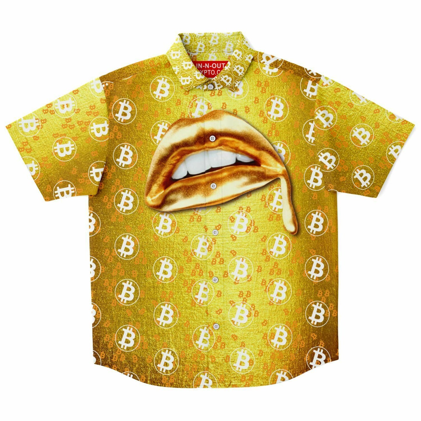 Bitcoin Gold Lips Shirt In N Out Crypto