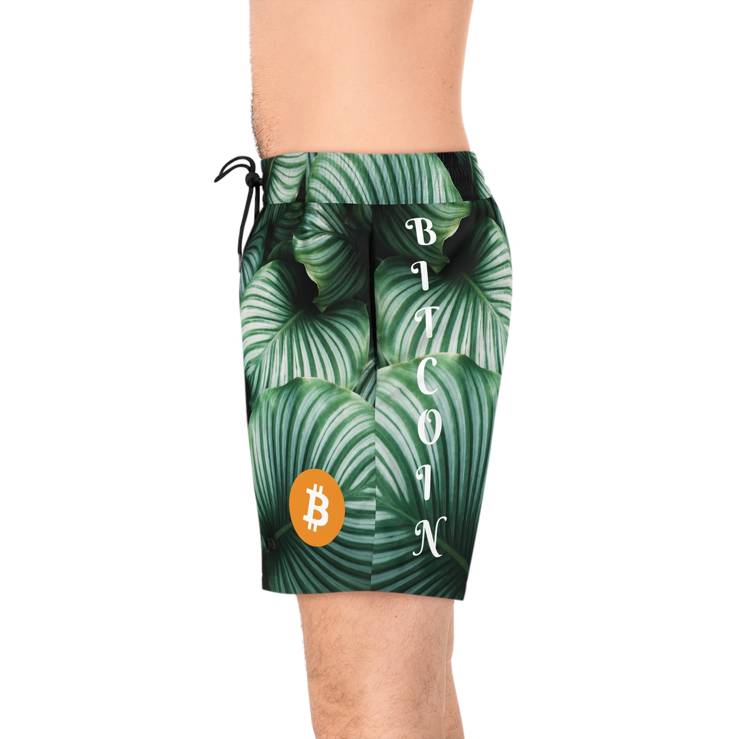 Bitcoin Green Palms Swim Trunk In N Out Crypto