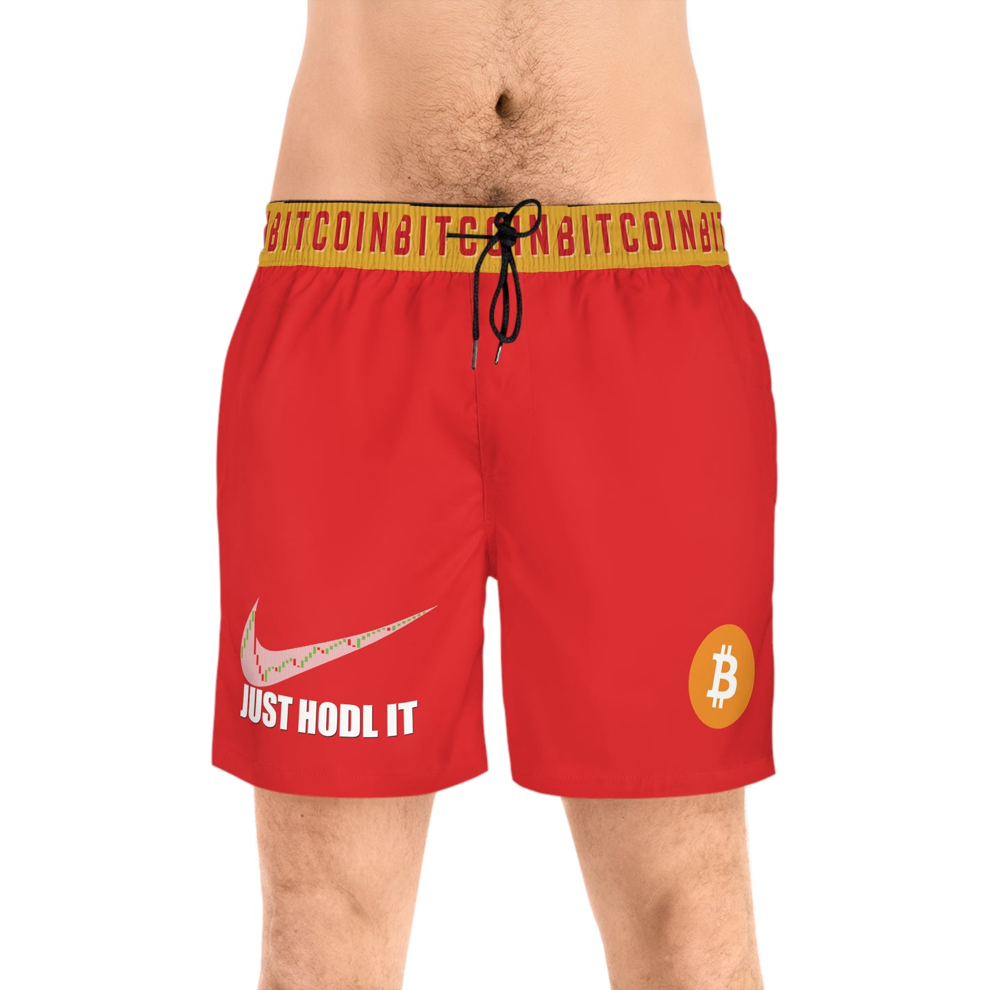 Bitcoin Just Hodl It Red Swim Trunk In N Out Crypto