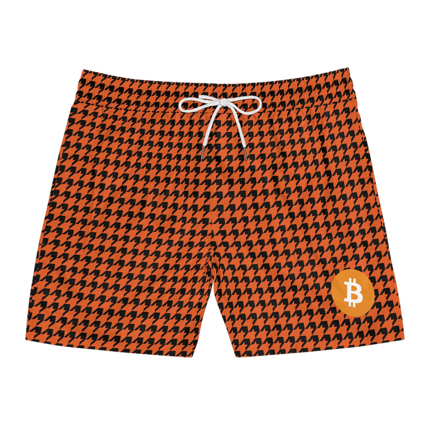 Bitcoin Houndstooth Swim Trunk In N Out Crypto