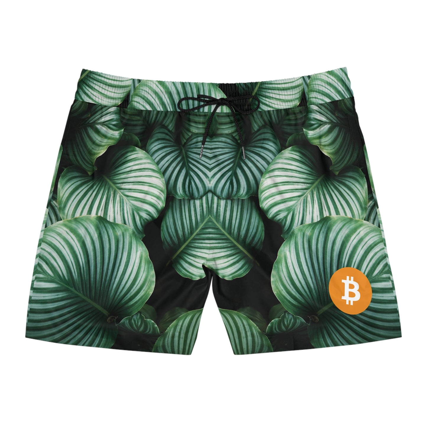 Bitcoin Green Palms Swim Trunk In N Out Crypto