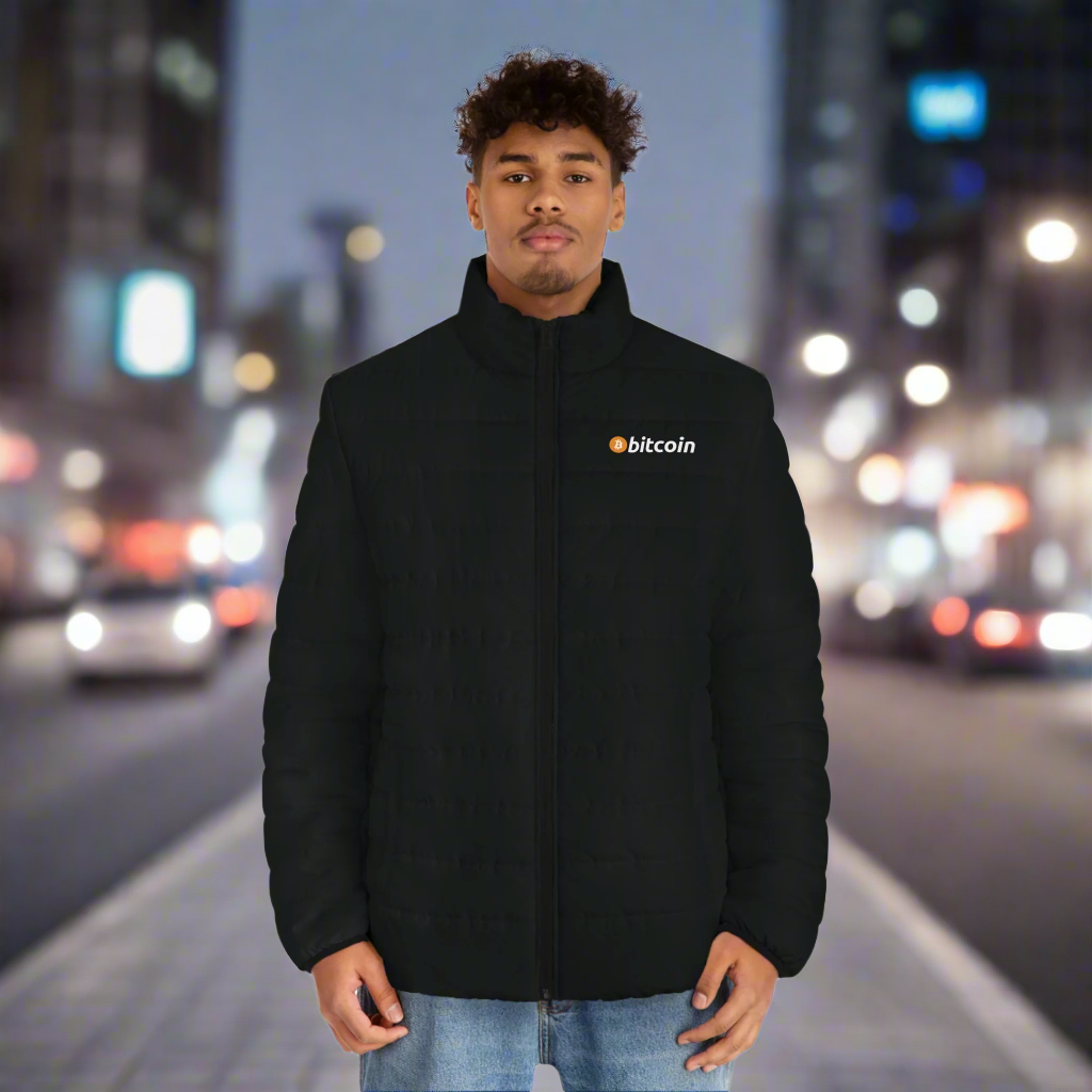 Bitcoin Night Cool Puffer Jacket InNOutCrypto