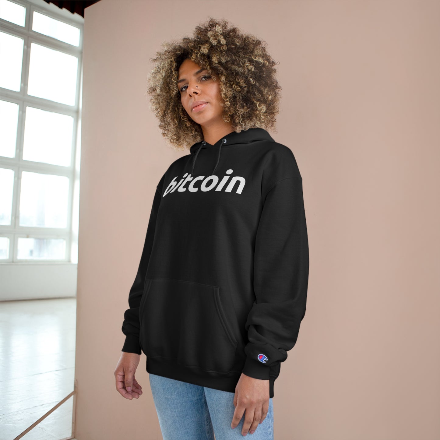 Bitcoin Iconic Champion Hoodie In N Out Crypto