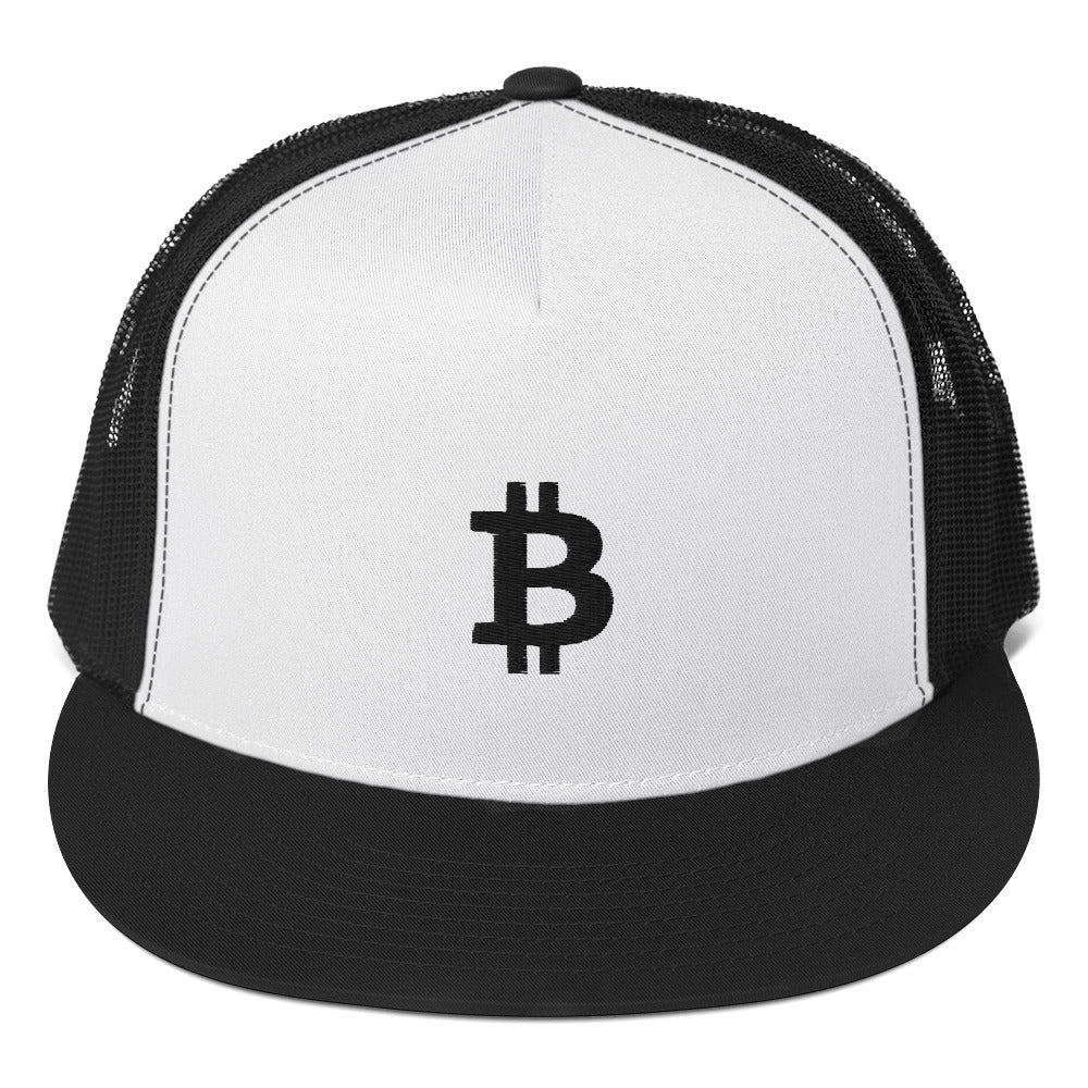 Bitcoin Embroidered Trucker Hat In N Out Crypto