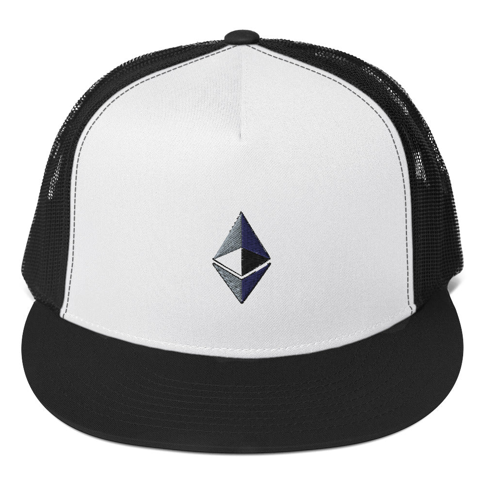 Ethereum Embroidered Trucker Hat In N Out Crypto