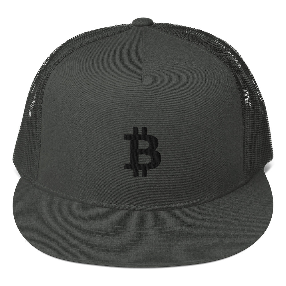 Bitcoin Embroidered Trucker Hat In N Out Crypto