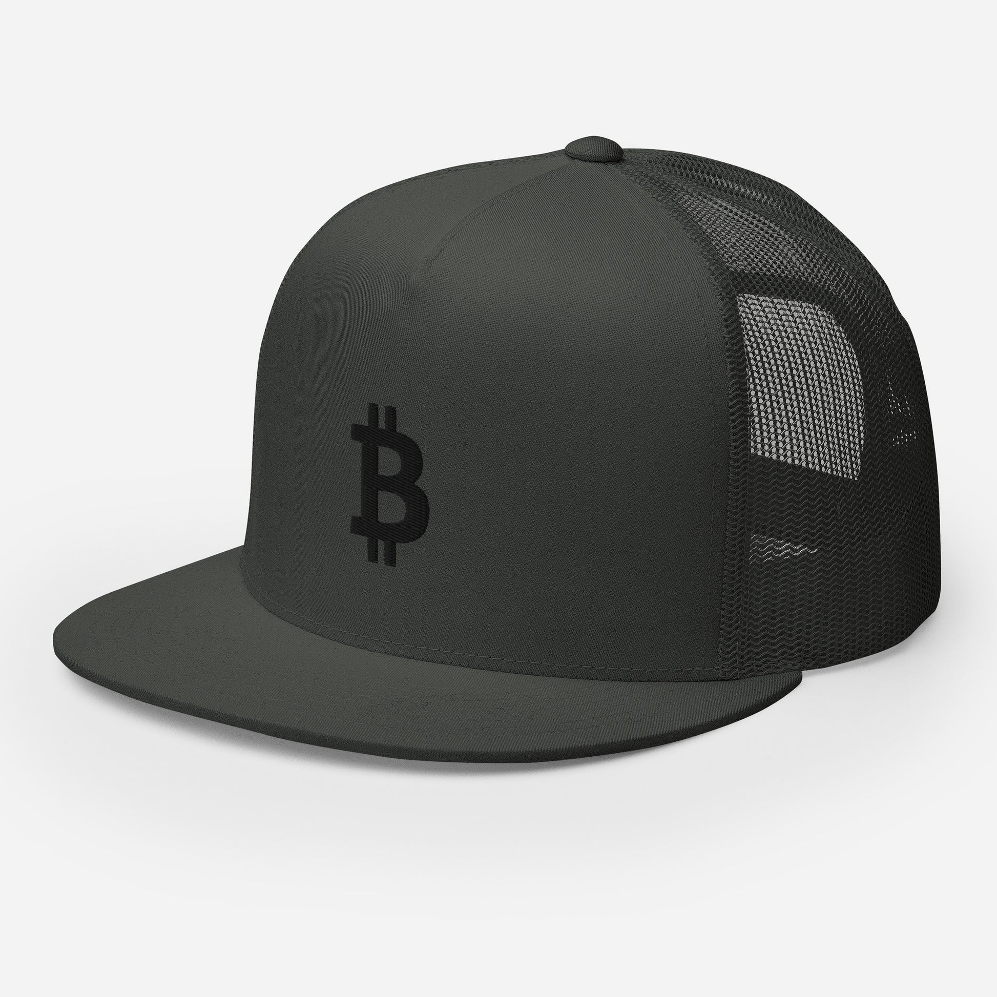 Bitcoin Embroidered Trucker Hat In N Out Crypto
