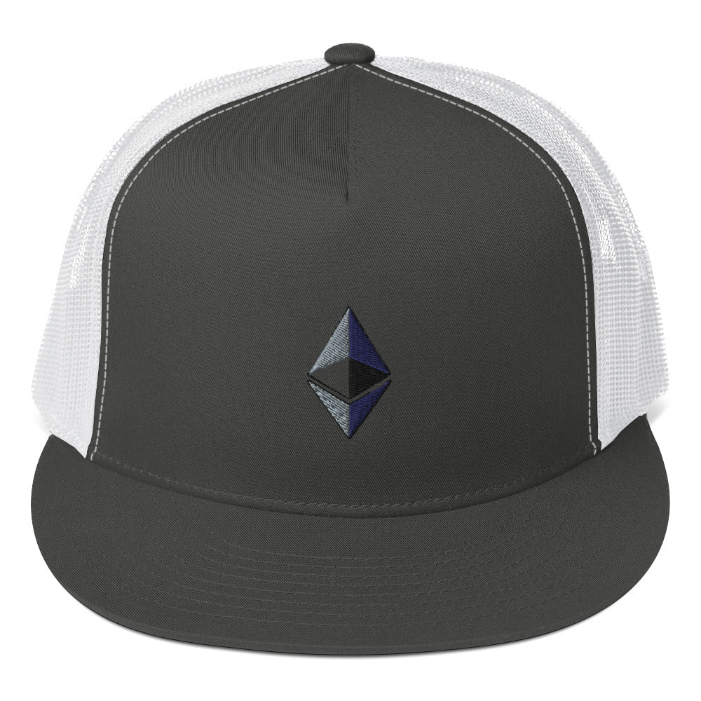 Ethereum Embroidered Trucker Hat In N Out Crypto