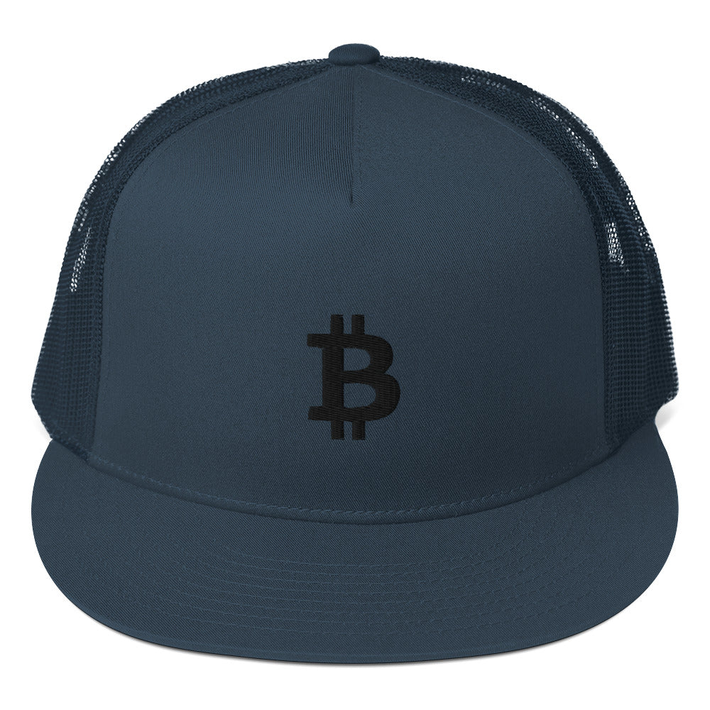 Bitcoin Embroidered Trucker Hat In N Out Crypto