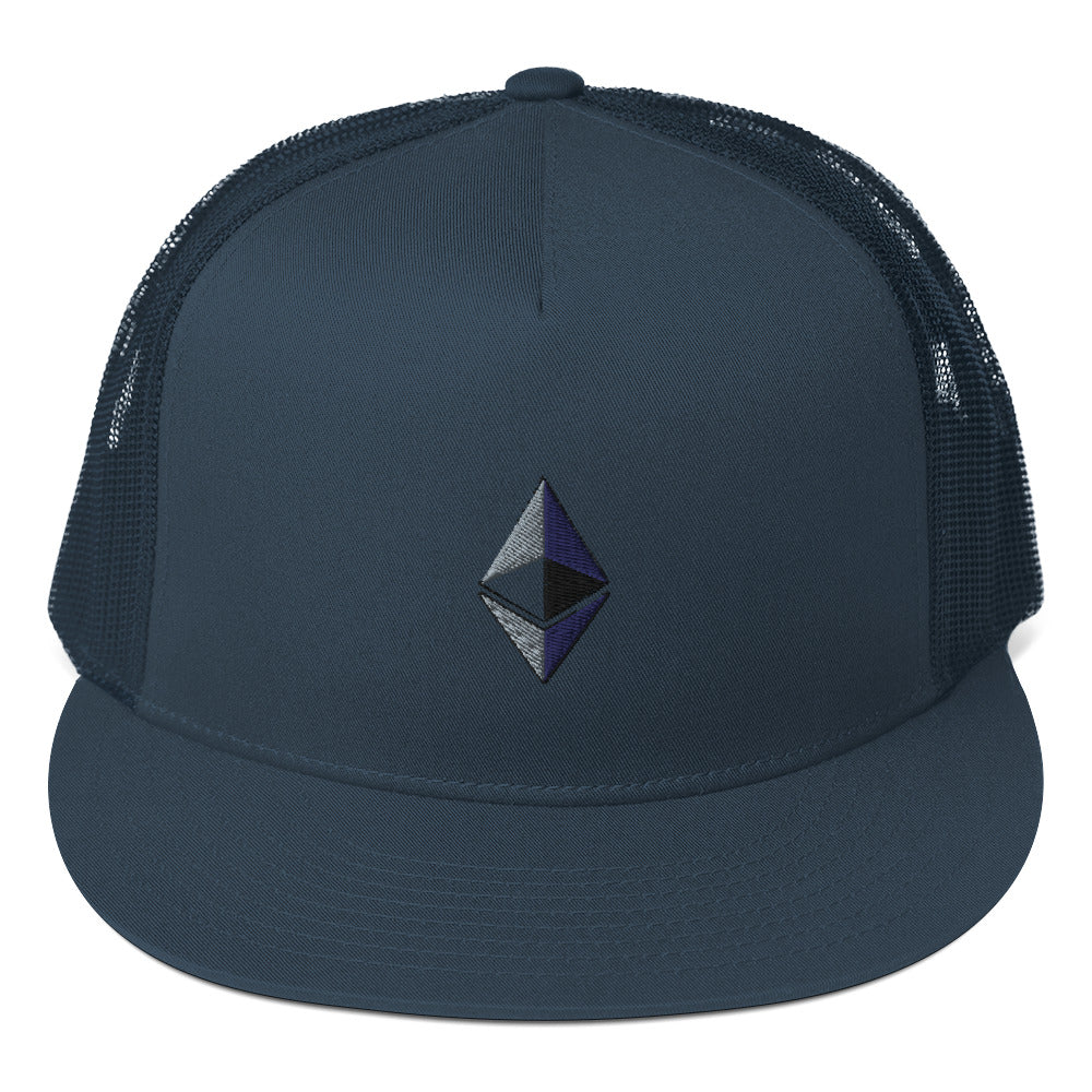 Ethereum Embroidered Trucker Hat In N Out Crypto