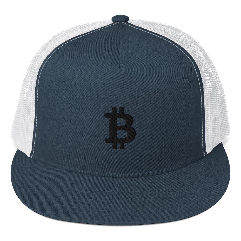 Bitcoin Embroidered Trucker Hat In N Out Crypto