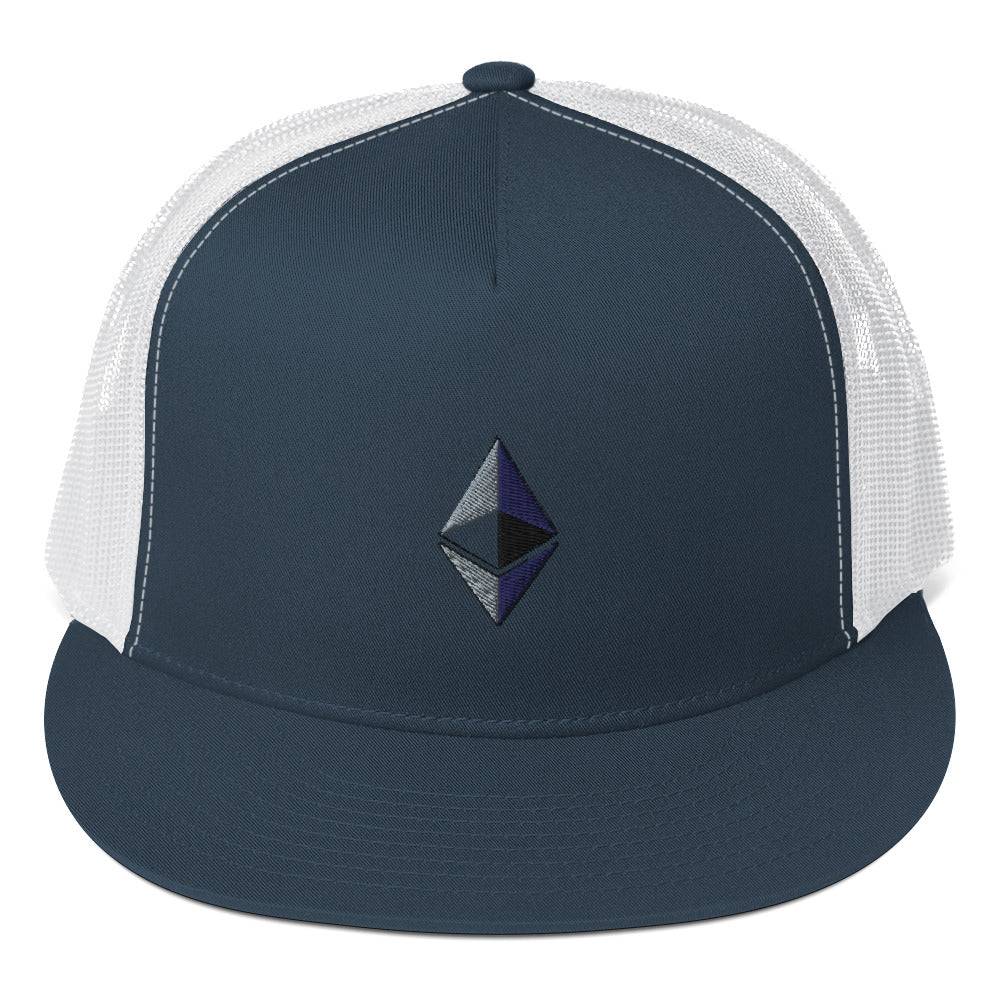 Ethereum Embroidered Trucker Hat In N Out Crypto