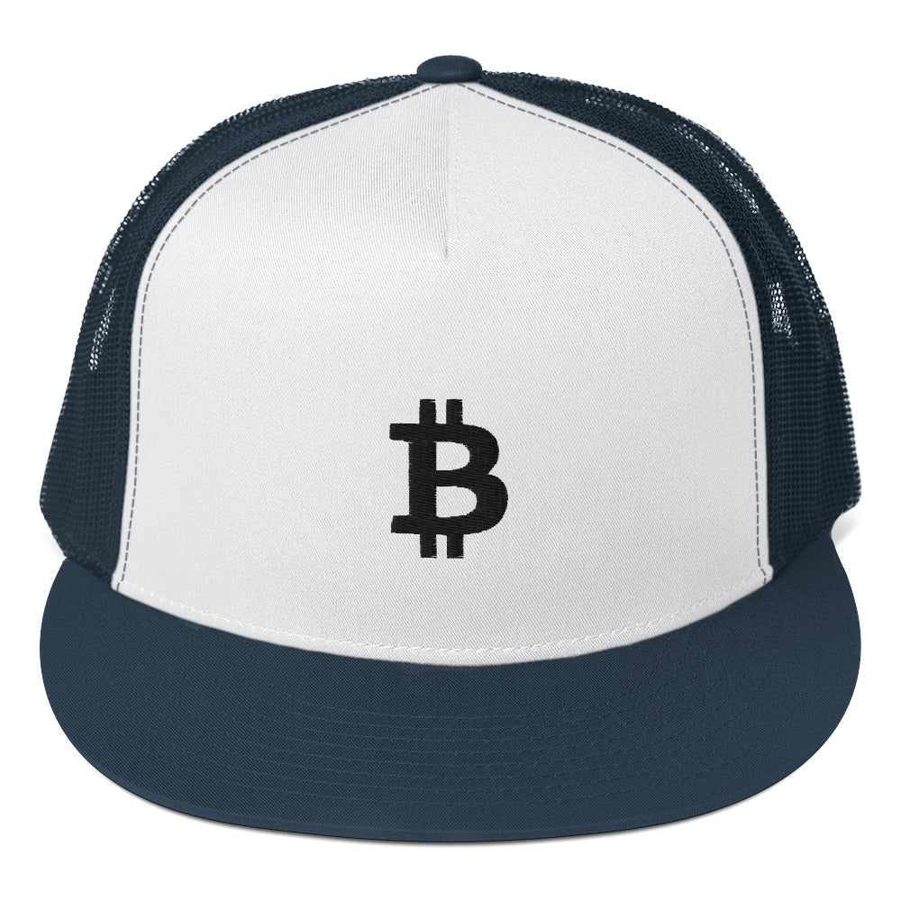 Bitcoin Embroidered Trucker Hat In N Out Crypto