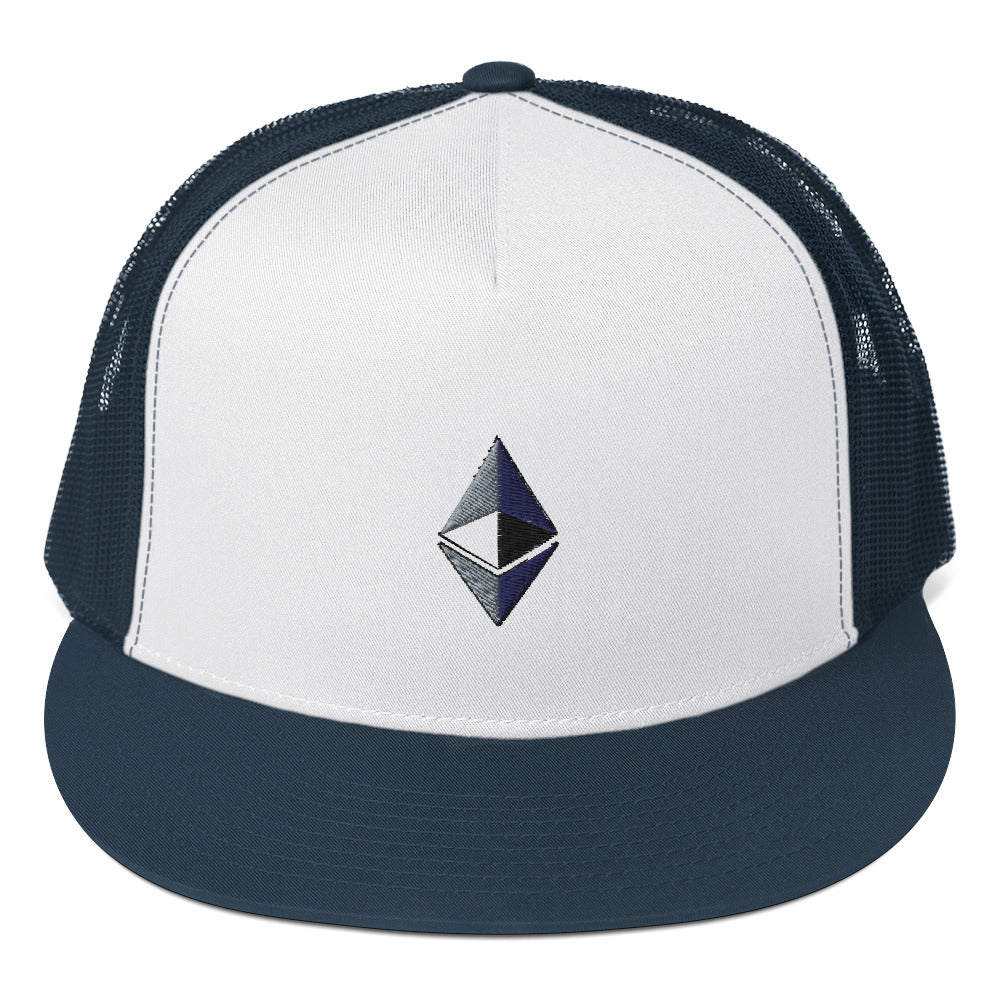 Ethereum Embroidered Trucker Hat In N Out Crypto