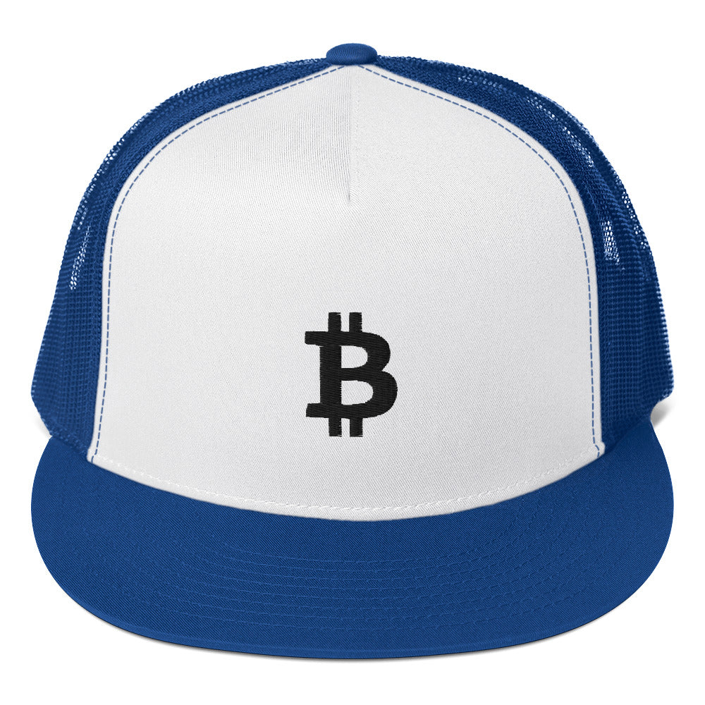 Bitcoin Embroidered Trucker Hat In N Out Crypto