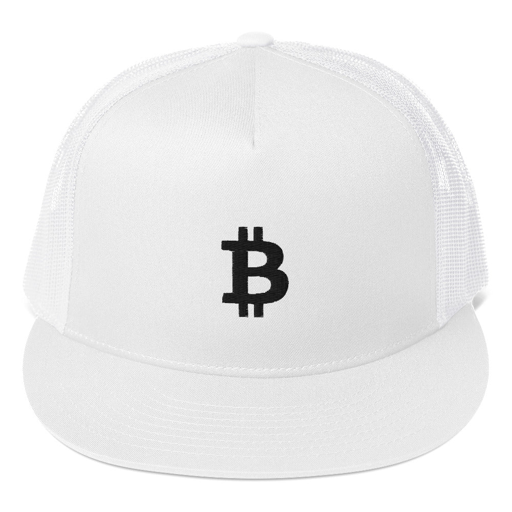 Bitcoin Embroidered Trucker Hat In N Out Crypto