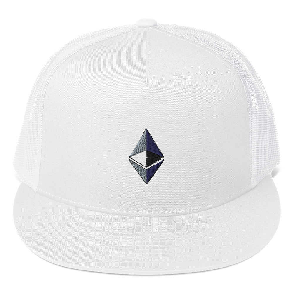 Ethereum Embroidered Trucker Hat In N Out Crypto