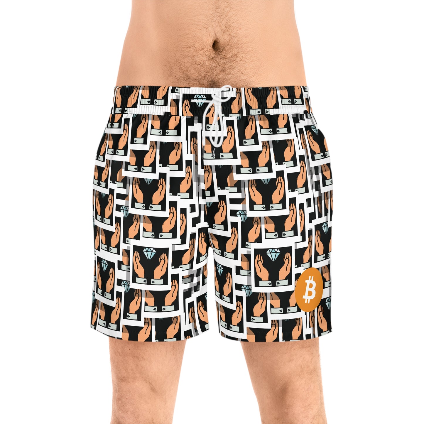 Bitcoin Diamonds Swim Trunk In N Out Crypto