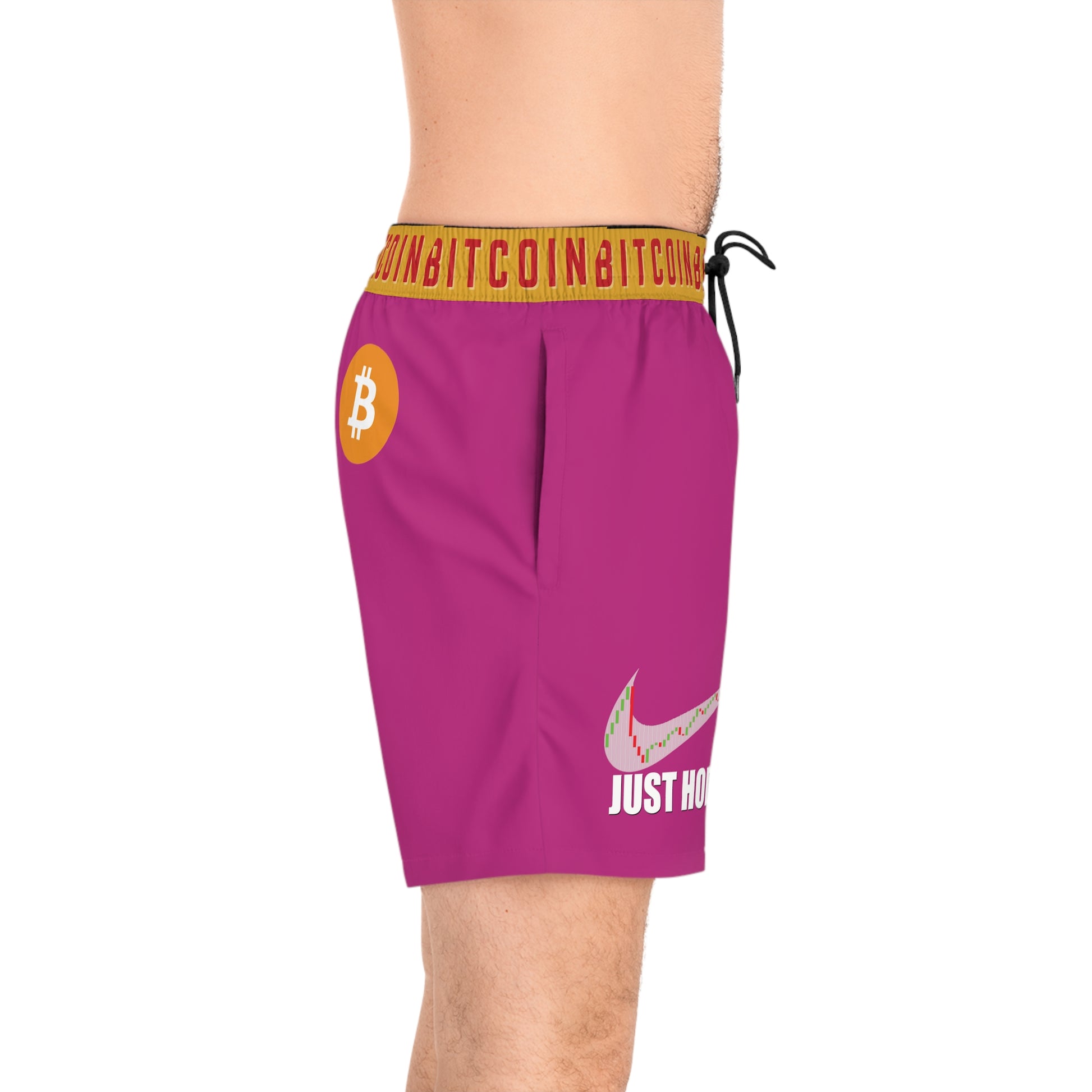Bitcoin Just Hodl It Pink Swim Trunk In N Out Crypto
