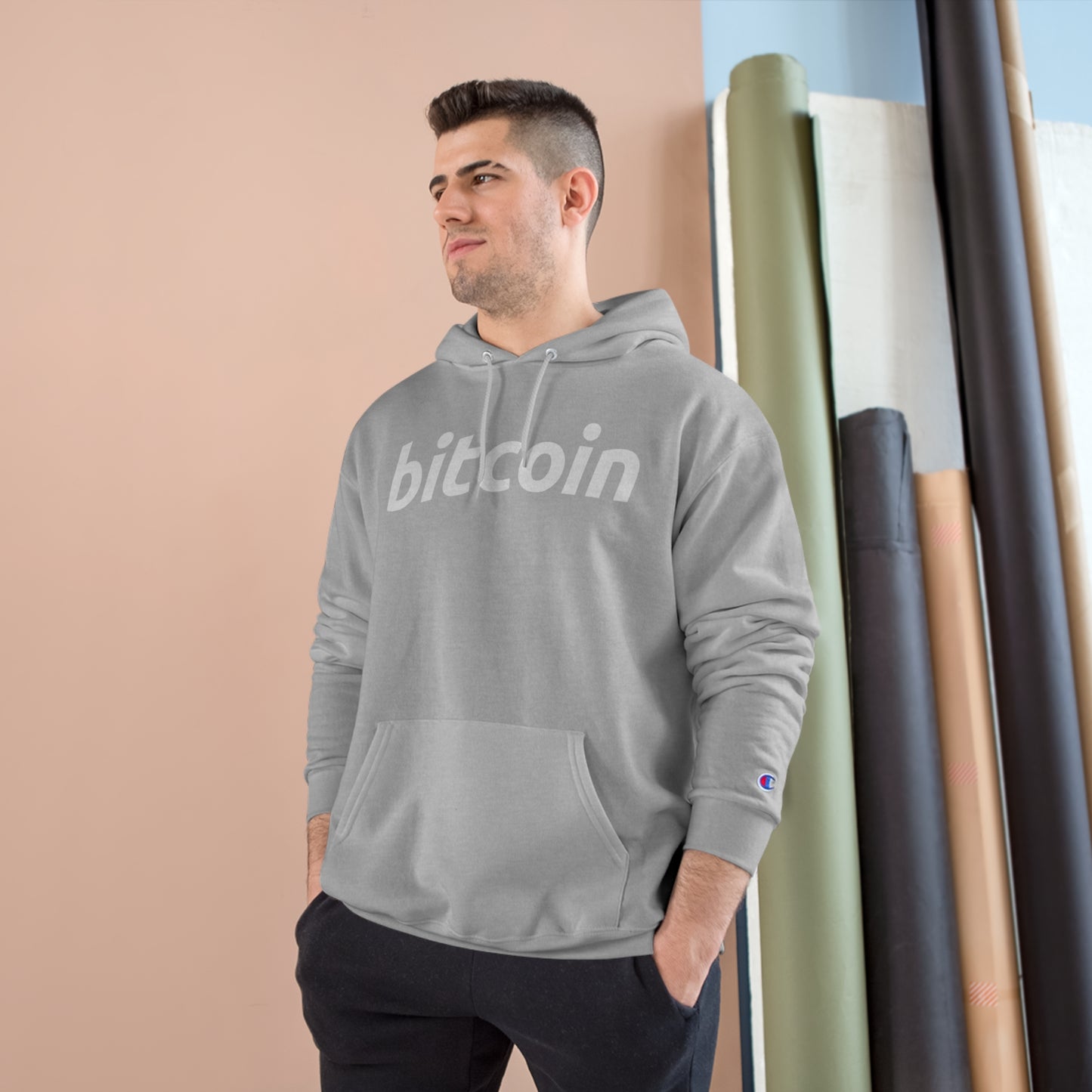 Bitcoin Iconic Champion Hoodie In N Out Crypto