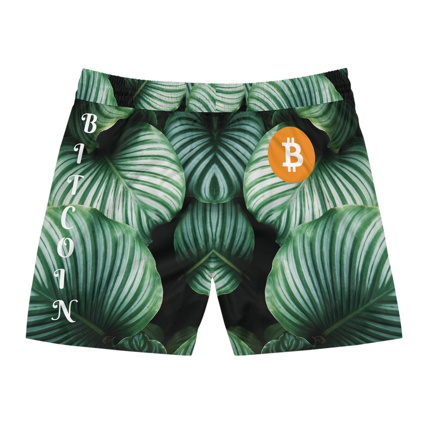 Bitcoin Green Palms Swim Trunk In N Out Crypto