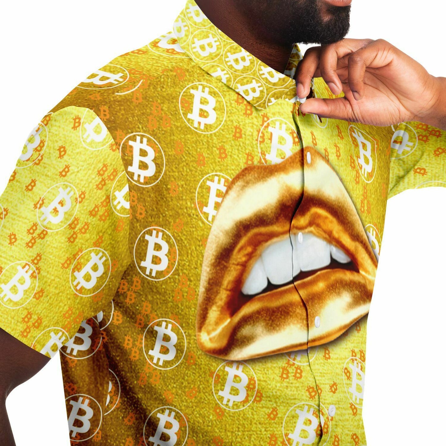 Bitcoin Gold Lips Shirt In N Out Crypto