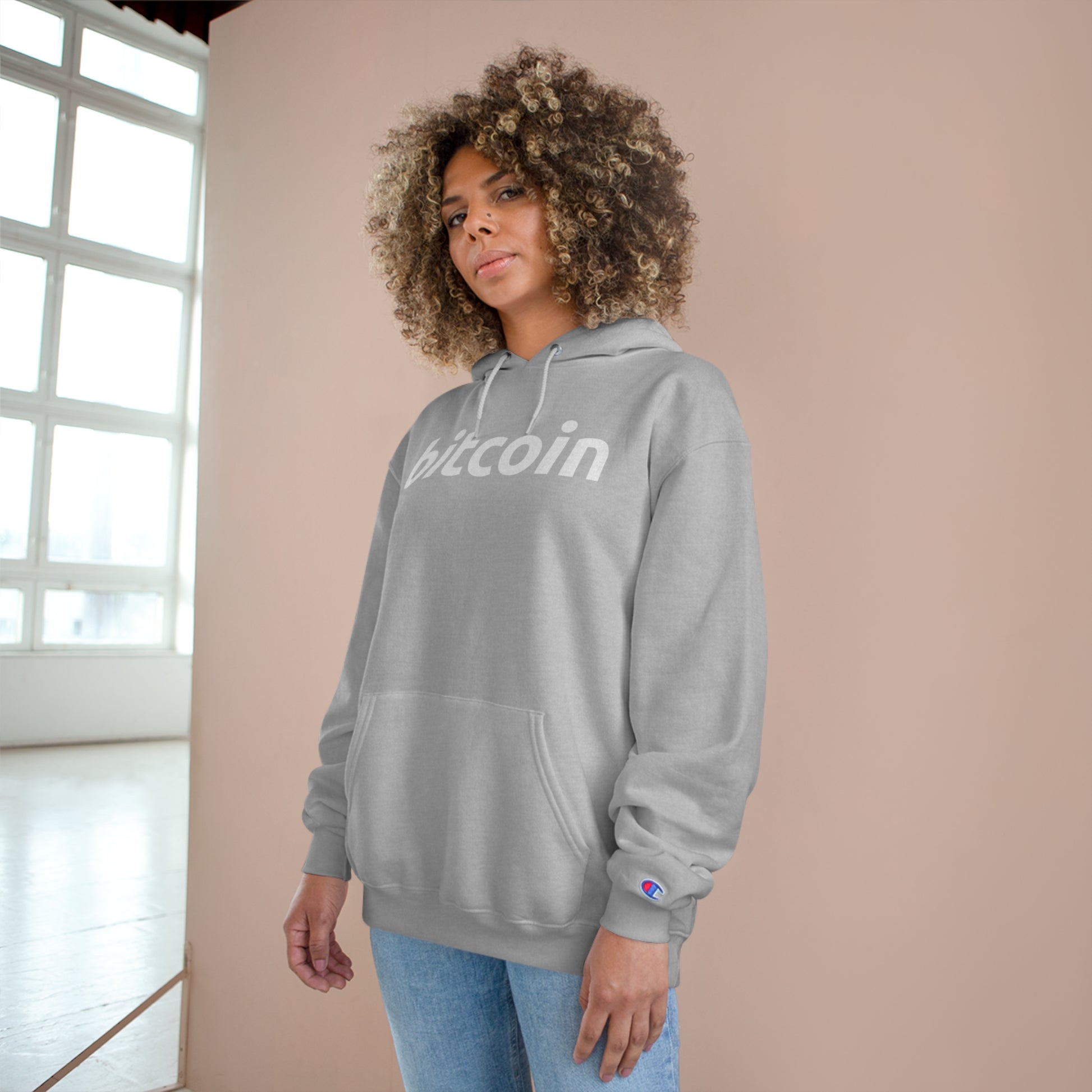 Bitcoin Iconic  Champion Hoodie In N Out Crypto