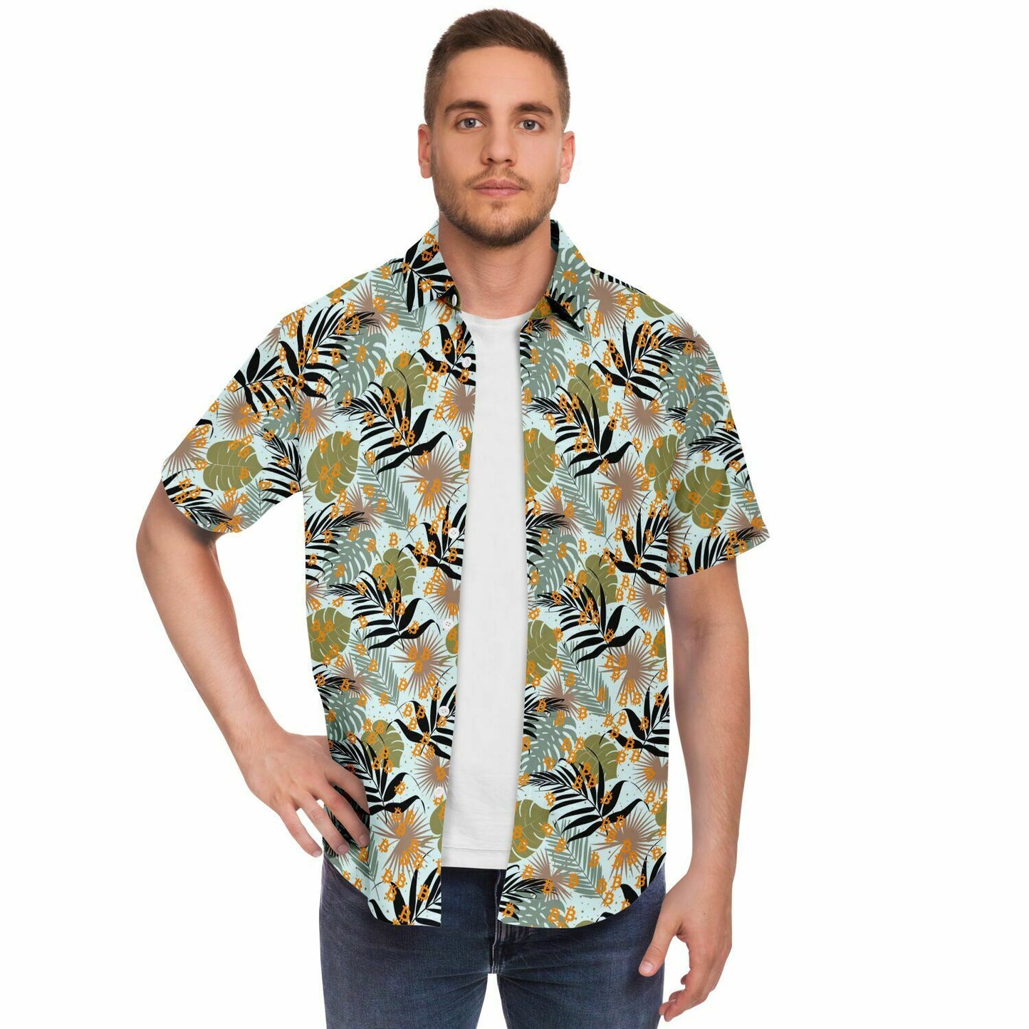Bitcoin Leaf Outline Shirt In N Out Crypto