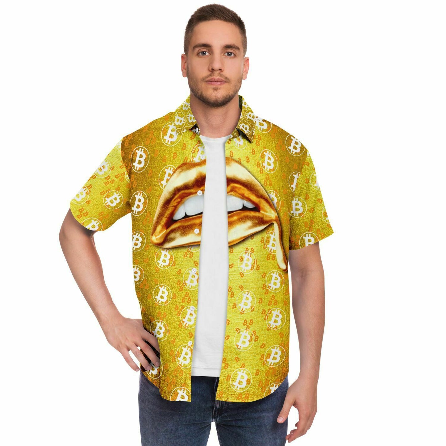 Bitcoin Gold Lips Shirt In N Out Crypto