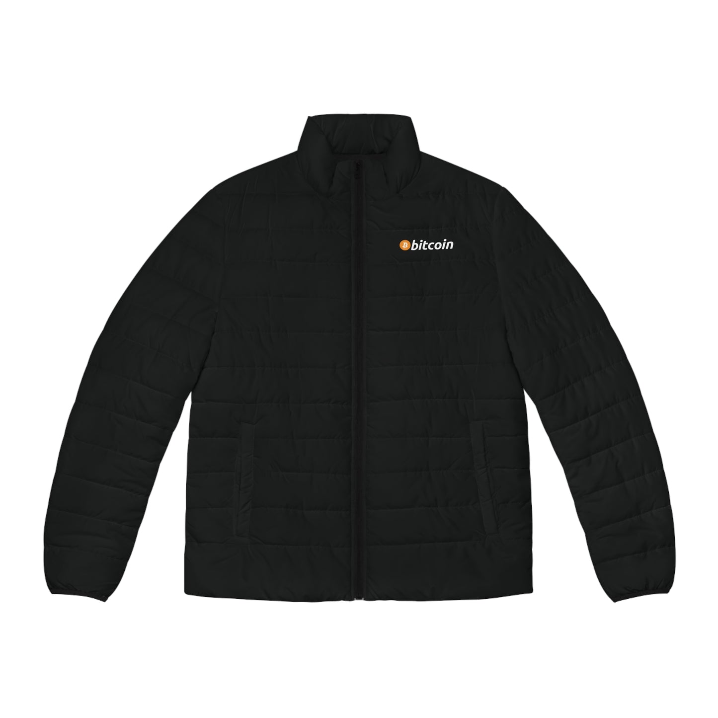 Bitcoin Night Cool Puffer Jacket Printify