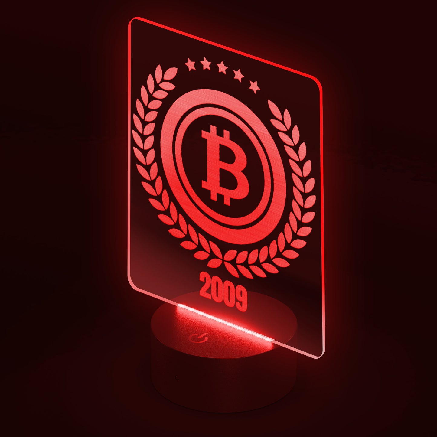 Bitcoin Shield Led Sign In N Out Crypto