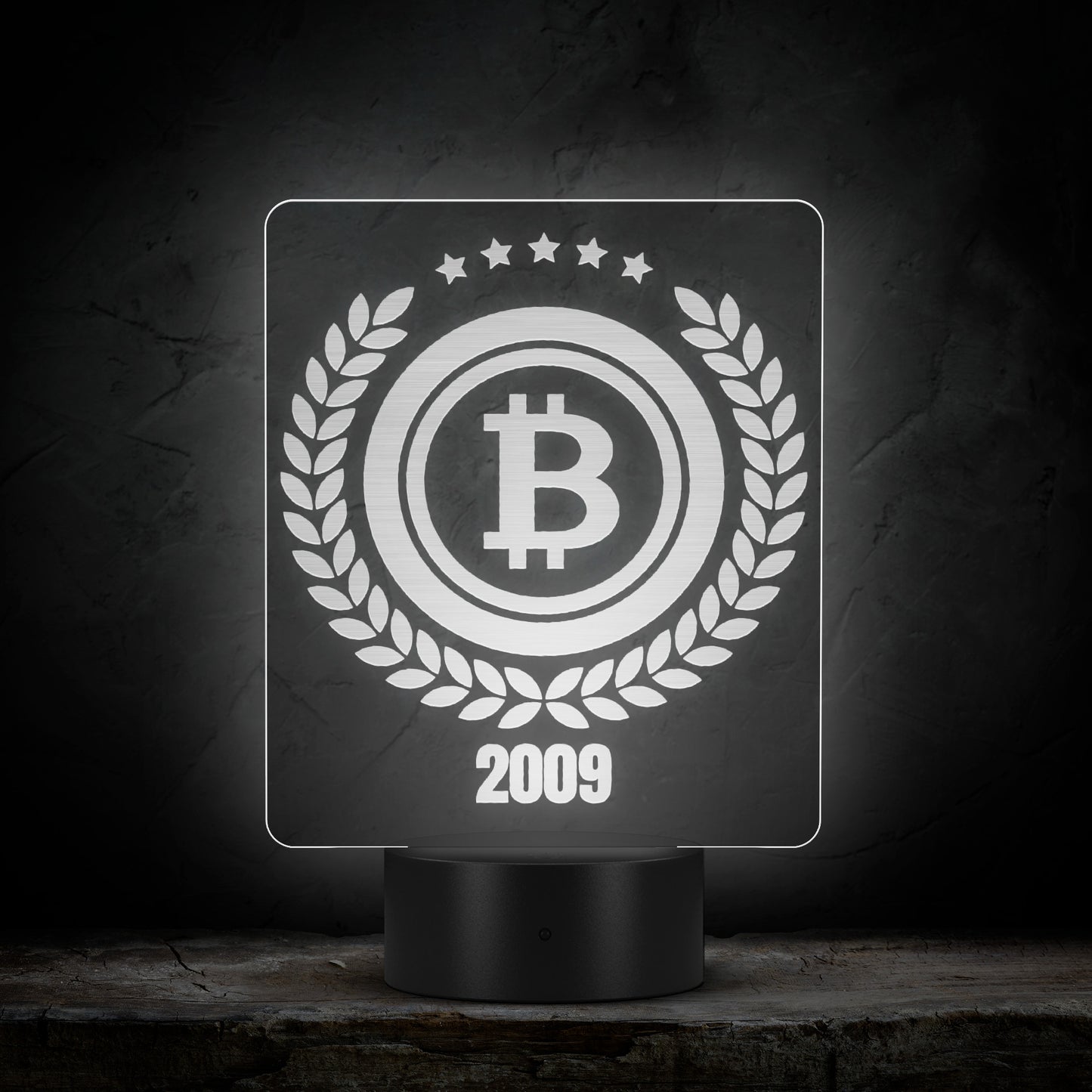 Bitcoin Shield Led Sign In N Out Crypto