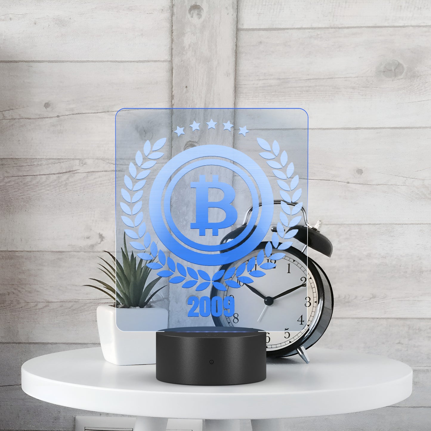 Bitcoin Shield Led Sign In N Out Crypto
