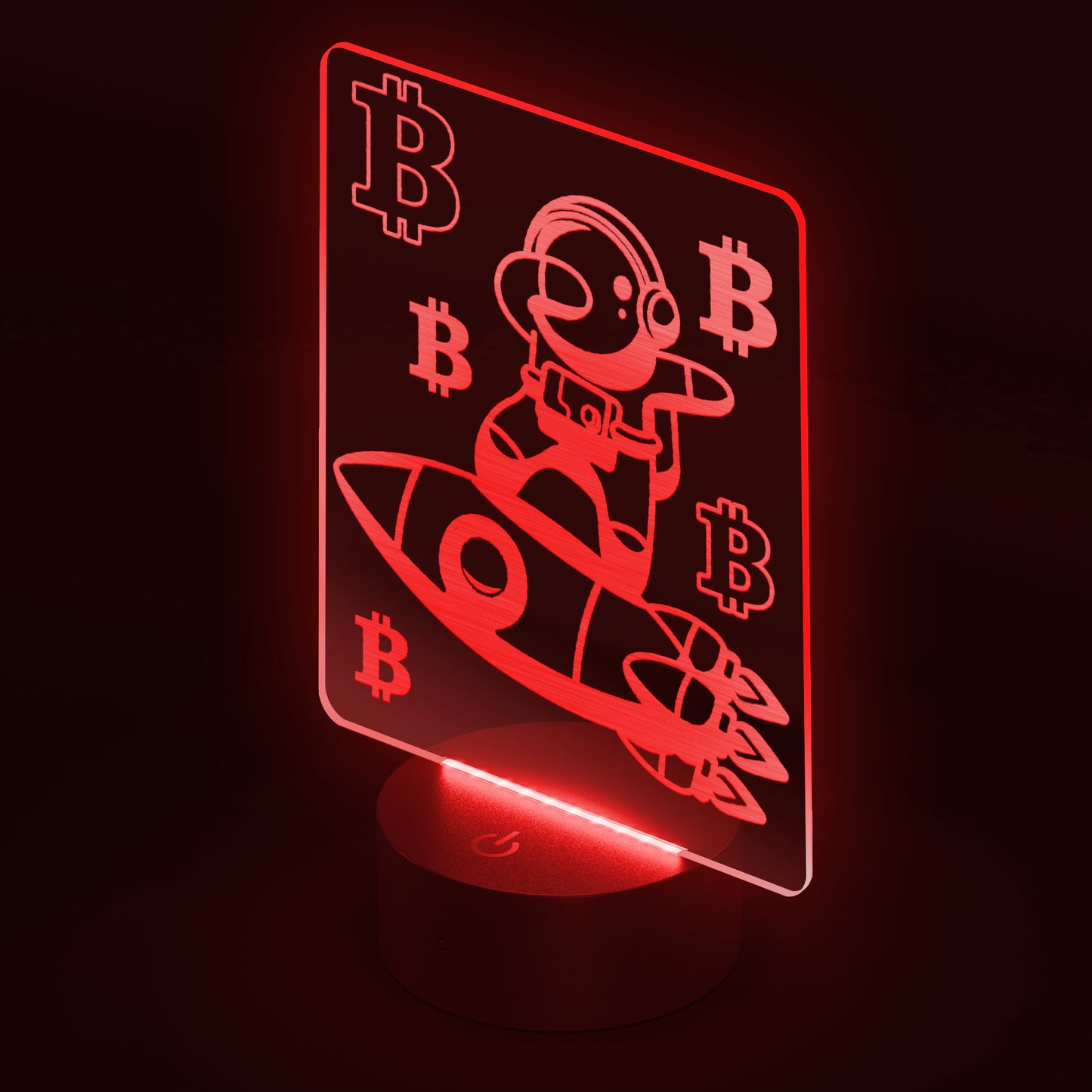 Bitcoin To The Moon Led Sign In N Out Crypto