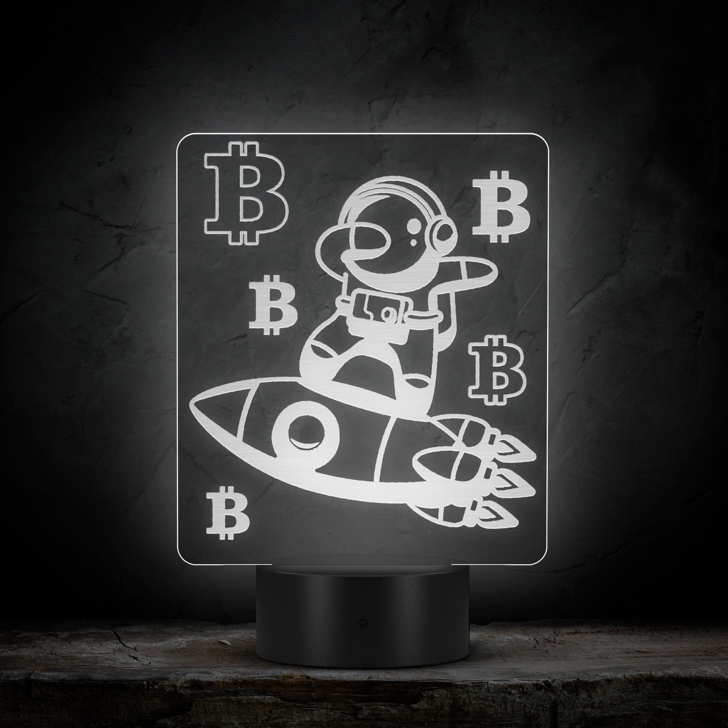 Bitcoin To The Moon Led Sign In N Out Crypto