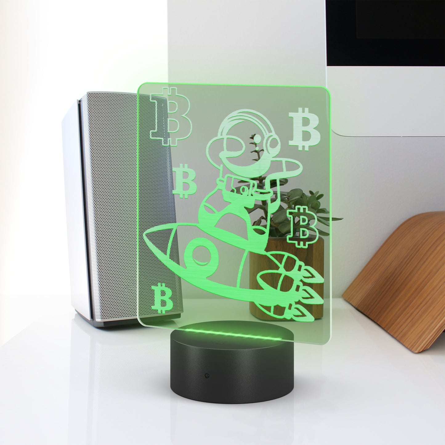 Bitcoin To The Moon Led Sign In N Out Crypto