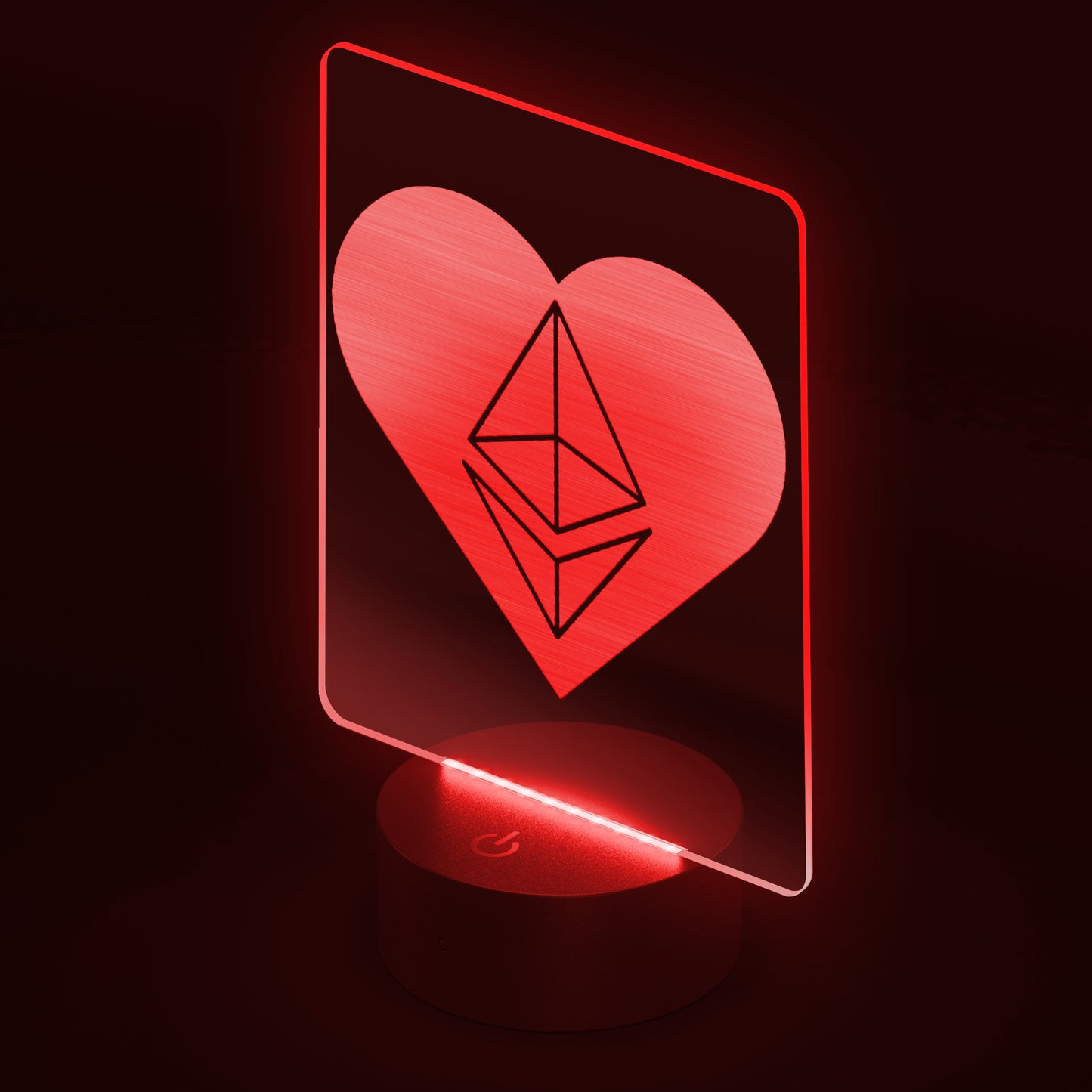 Ethereum Heart Led Sign In N Out Crypto
