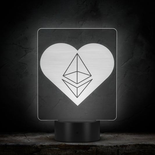 Ethereum Heart Led Sign In N Out Crypto