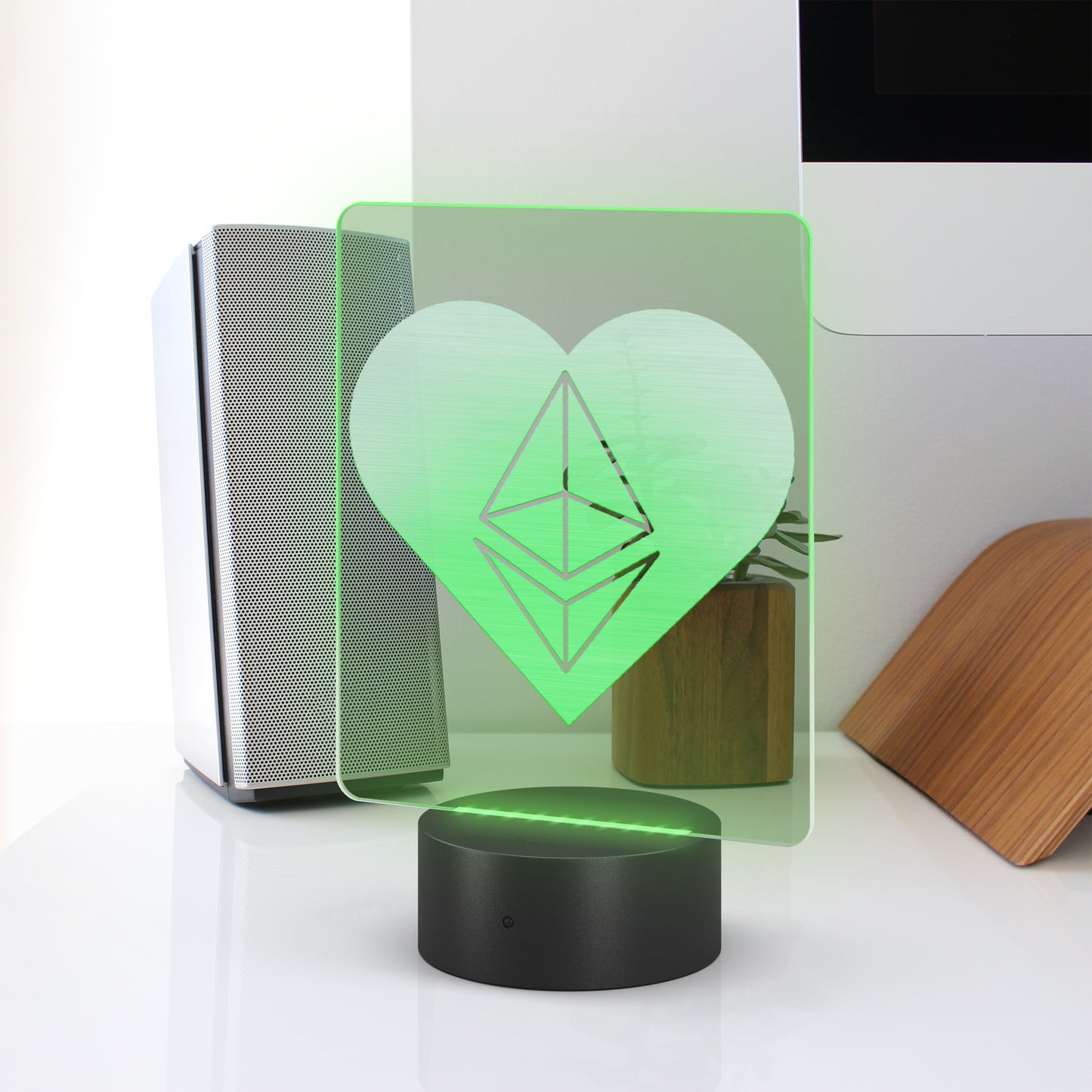 Ethereum Heart Led Sign In N Out Crypto